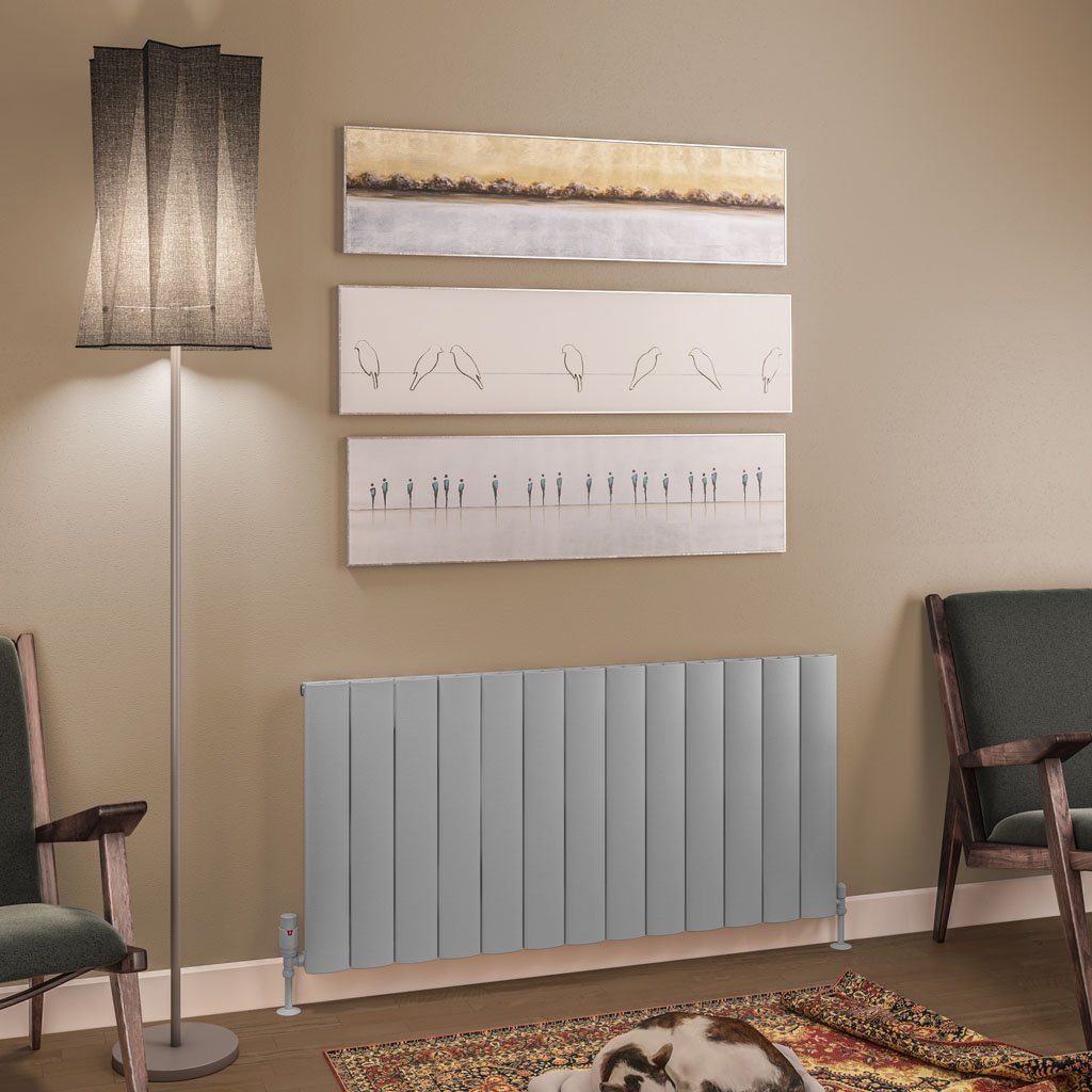 Tordino 600 x 1230 Aluminium Radiator Matt Grey