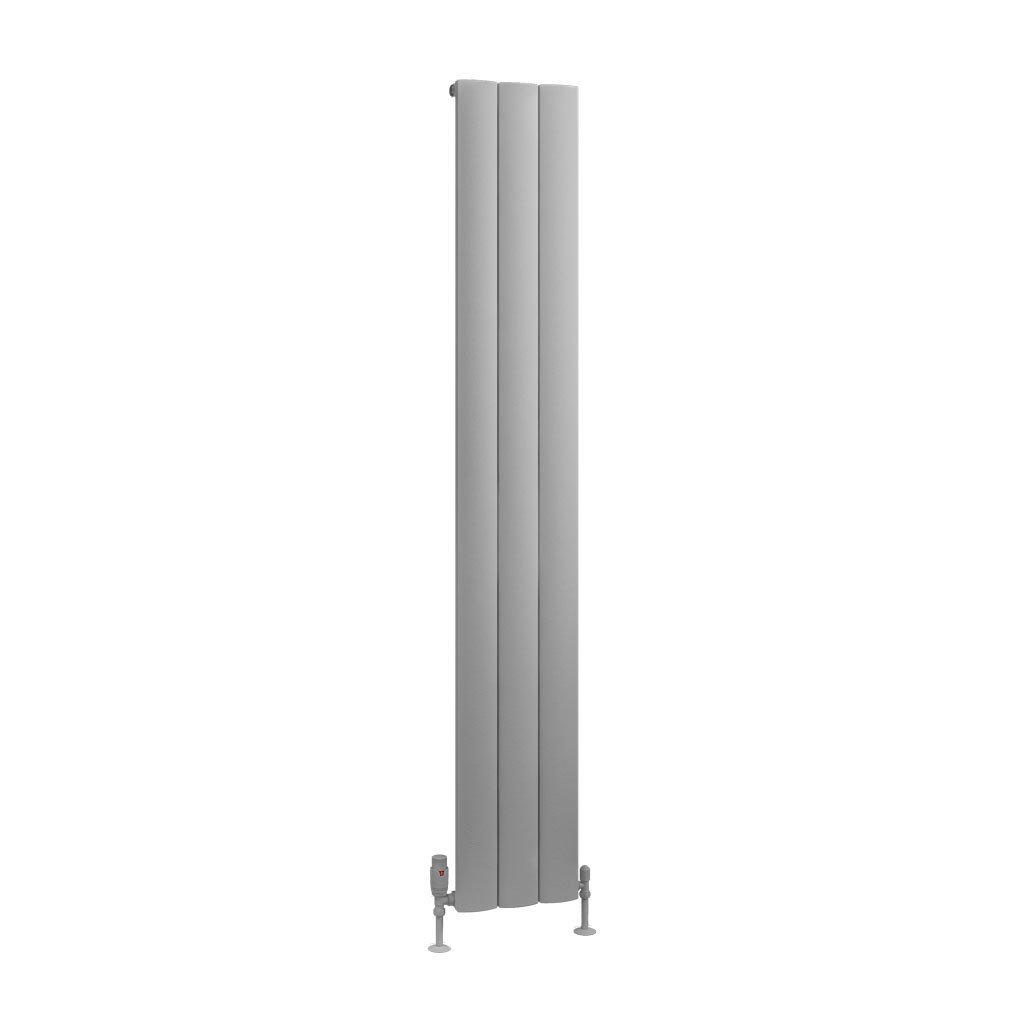 Tordino 1800 x 280 Aluminium Radiator Matt Grey