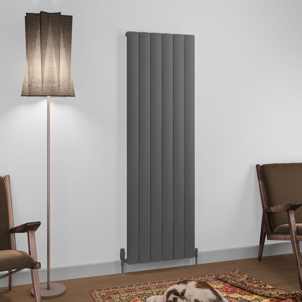 Tordino 1800 x 565 Aluminium Radiator Matt Anthracite