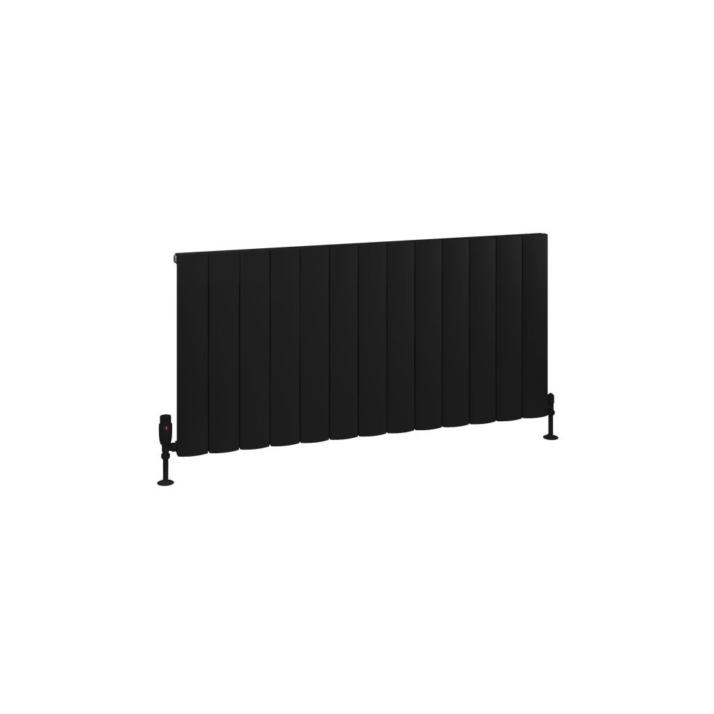 Tordino 600 x 1230 Aluminium Radiator Matt Black