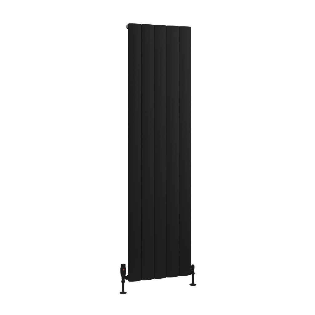 Tordino 1800 x 470 Aluminium Radiator Matt Black