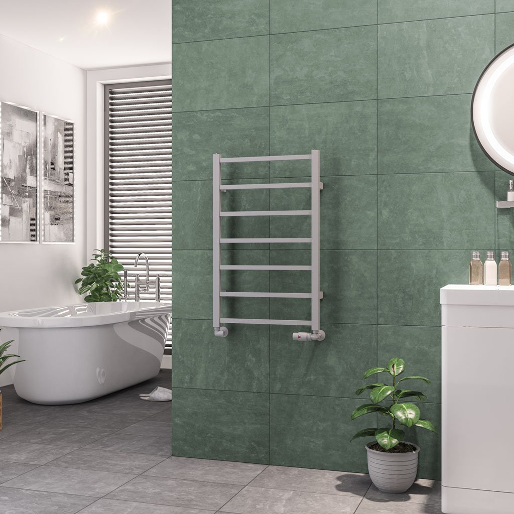 Tuscan Square Towel Rail 800 x 500 Matt Grey