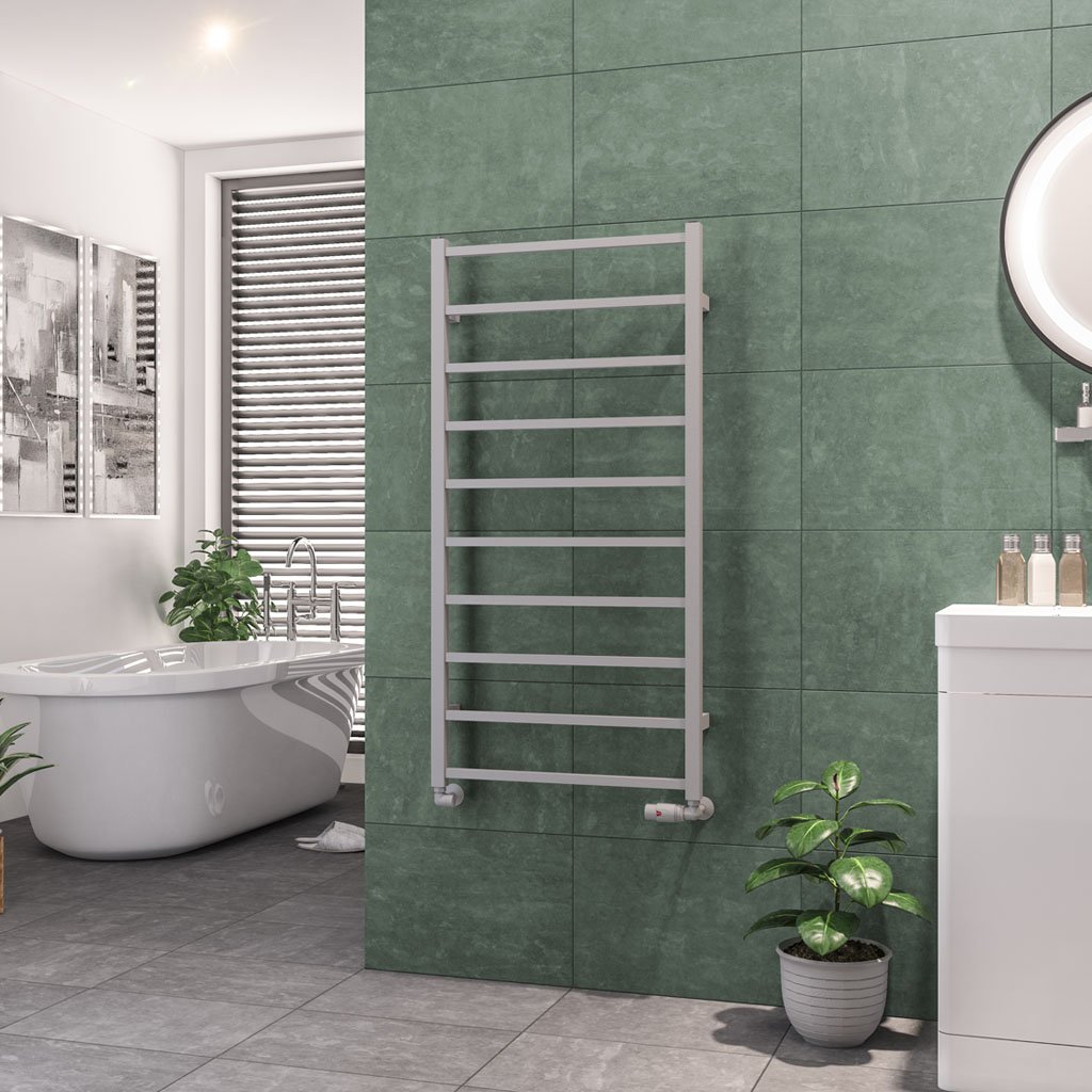 Tuscan Square Towel Rail 1200 x 600 Matt Grey