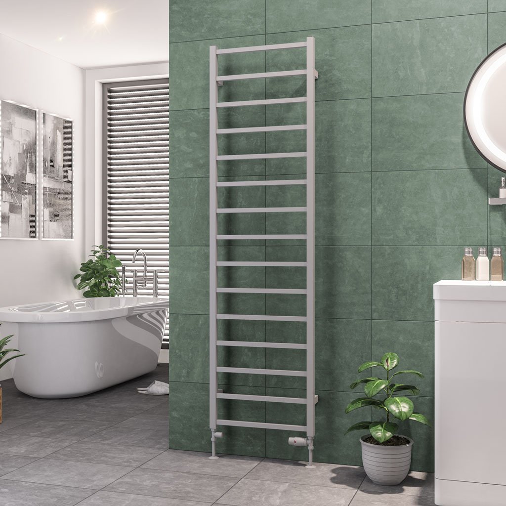 Tuscan Square Towel Rail 1800 x 500 Matt Grey