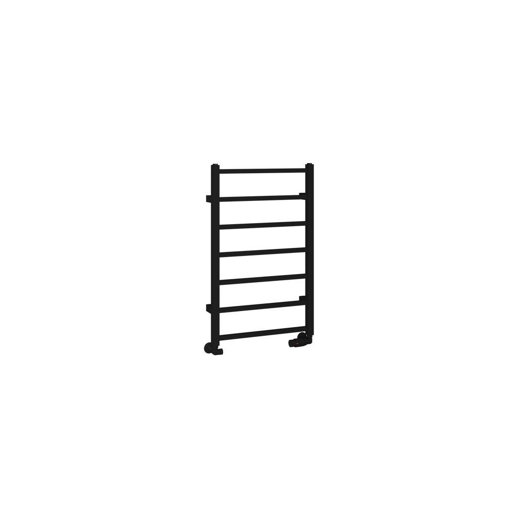 Tuscan Square Towel Rail 800 x 500 Matt Black