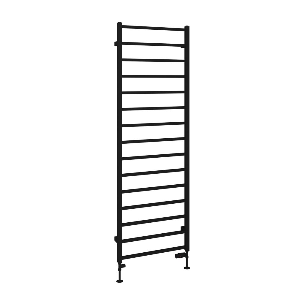 Tuscan Square Towel Rail 1800 x 600 Matt Black