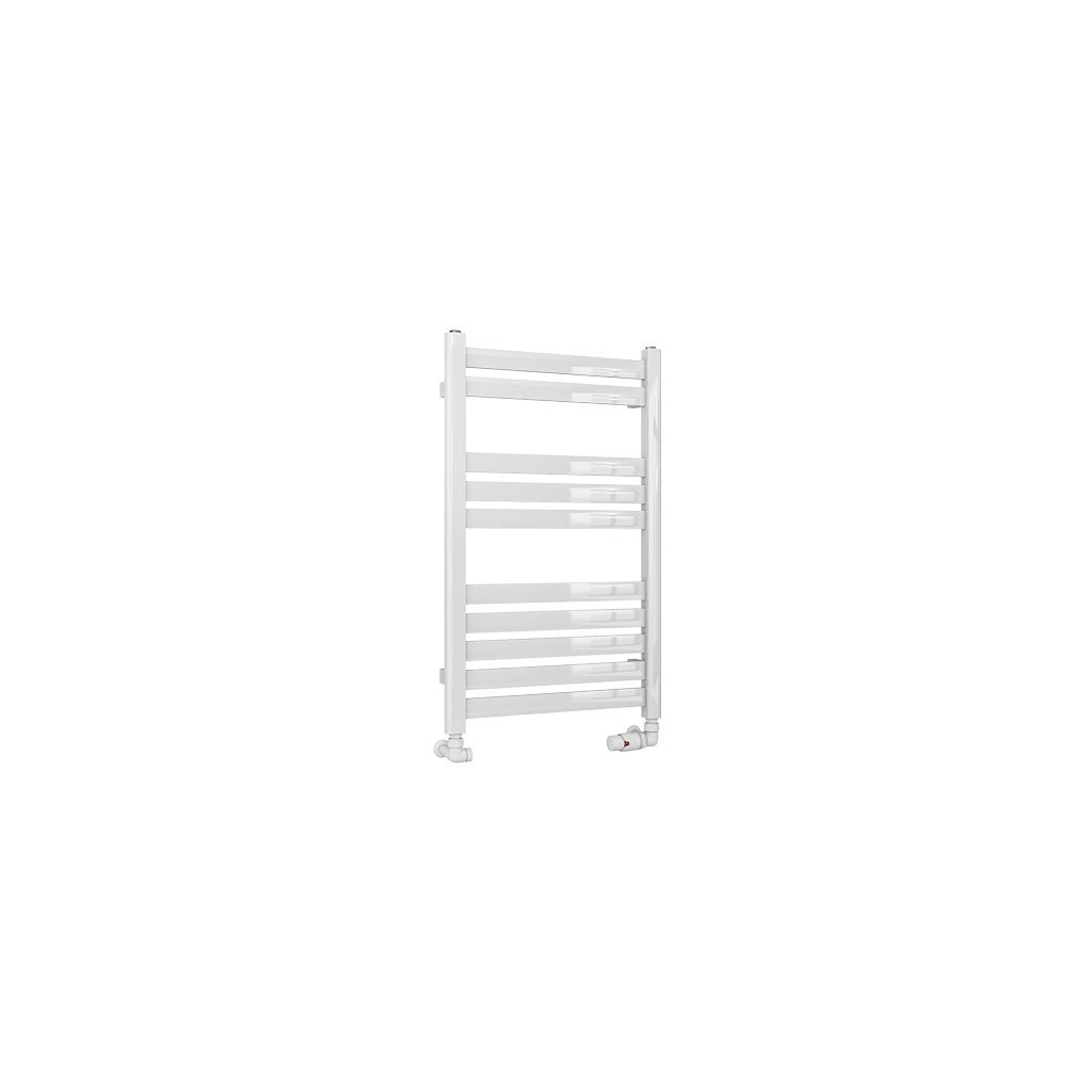 Defford 800 x 500mm Towel Rail Gloss White