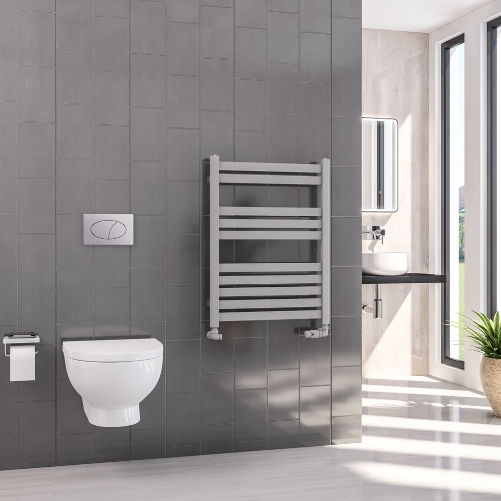 Defford 800 x 600mm Towel Rail Matt Grey