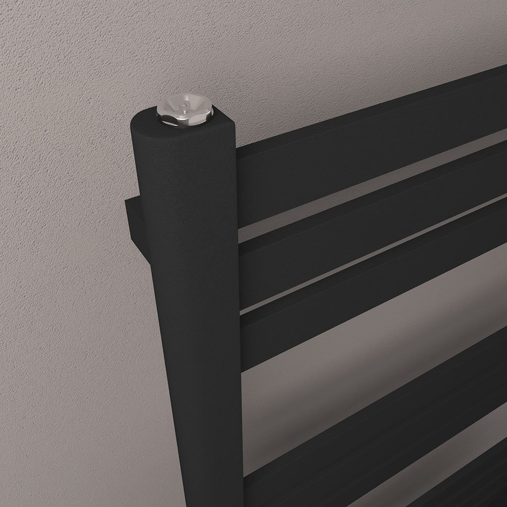 Defford 800 x 500mm Towel Rail Matt Black