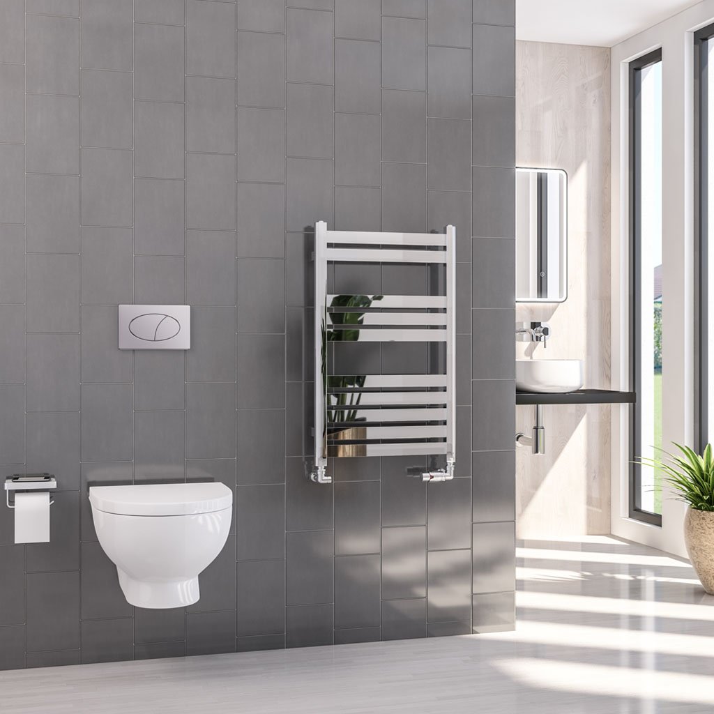 Defford 800 x 500mm Towel Rail Chrome