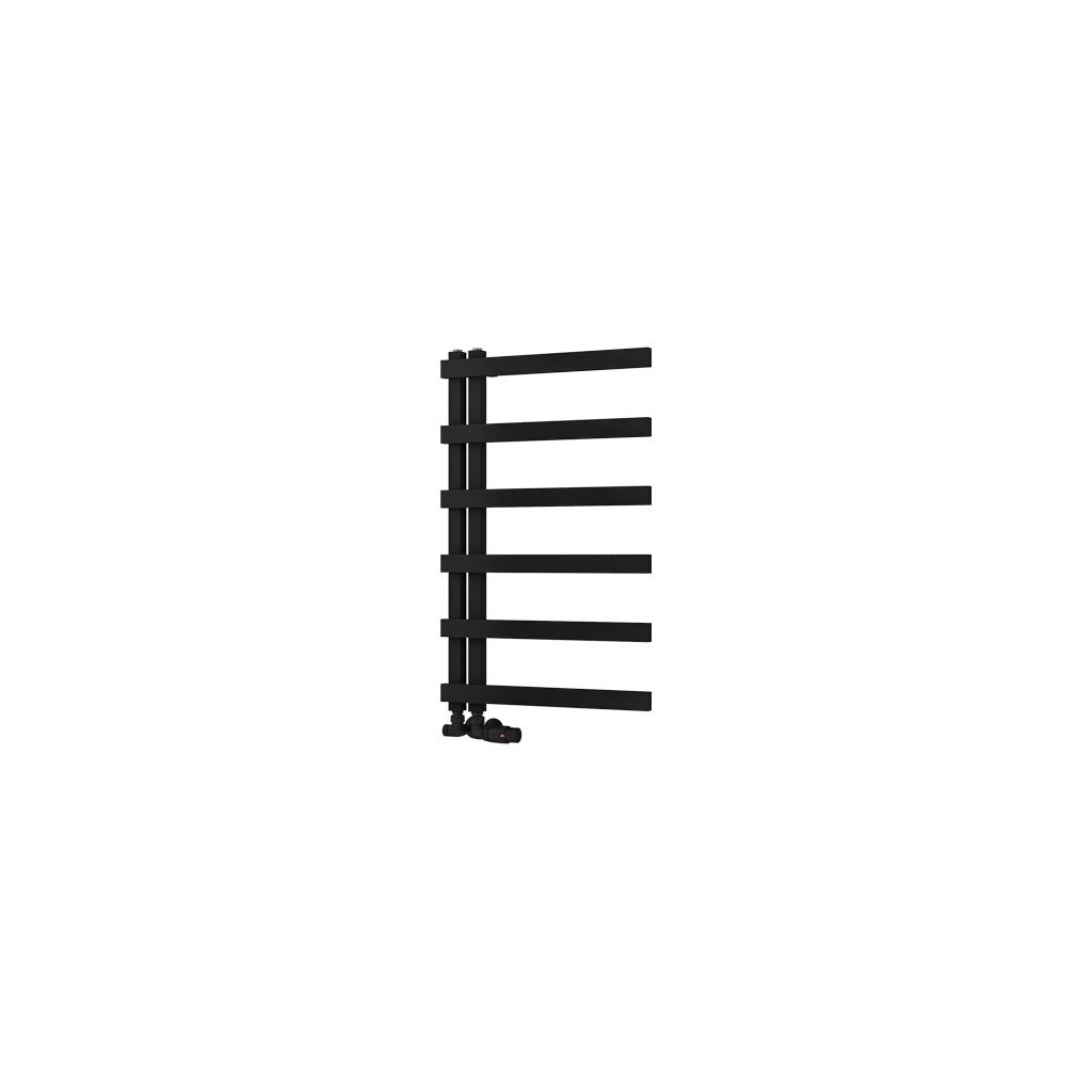 Platani 800 x 500mm Towel Rail Matt Black