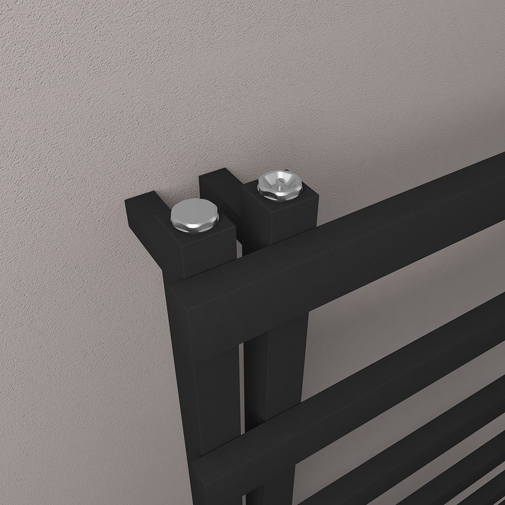 Platani 1150 x 600mm Towel Rail Matt Black