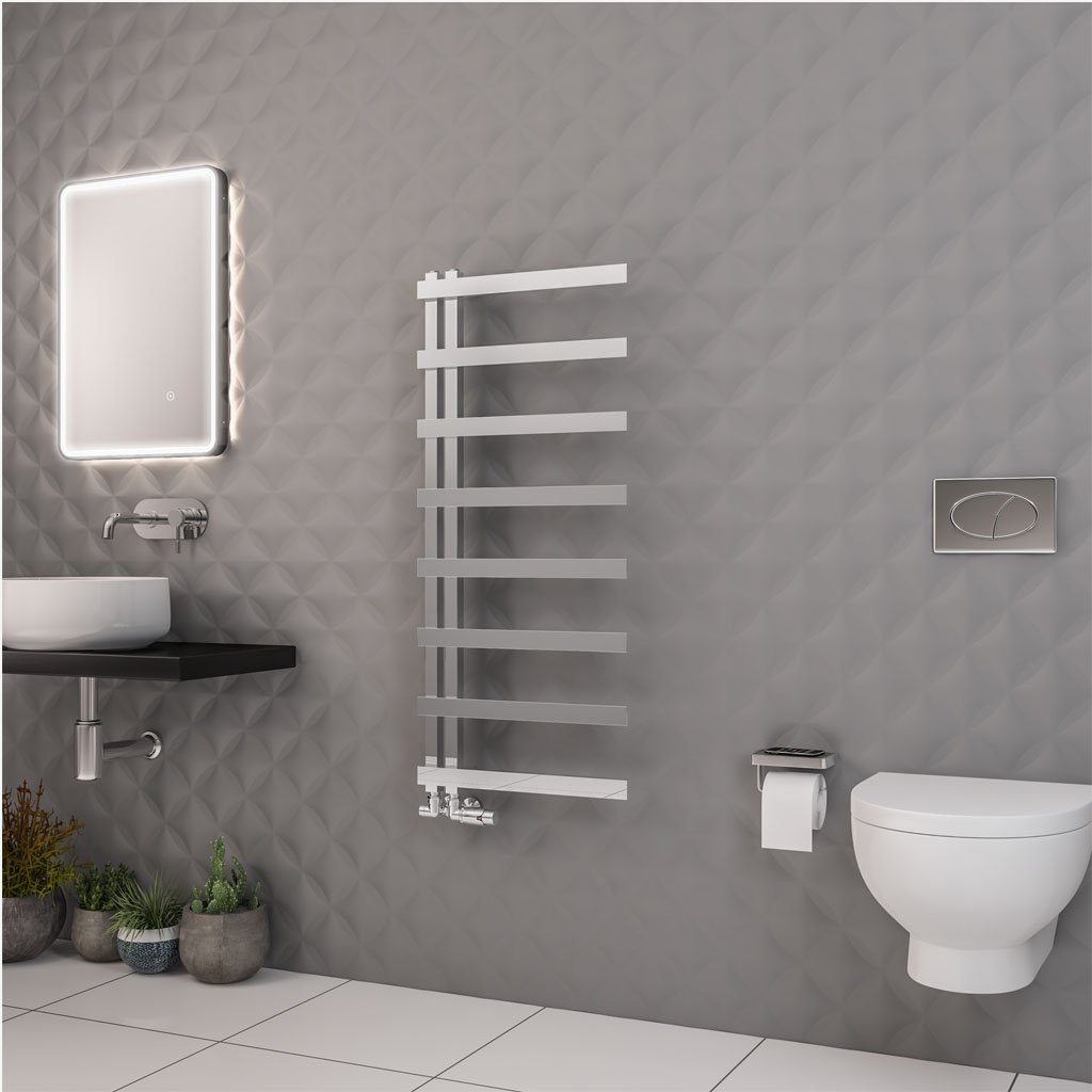 Platani 1150 x 500mm Towel Rail Chrome