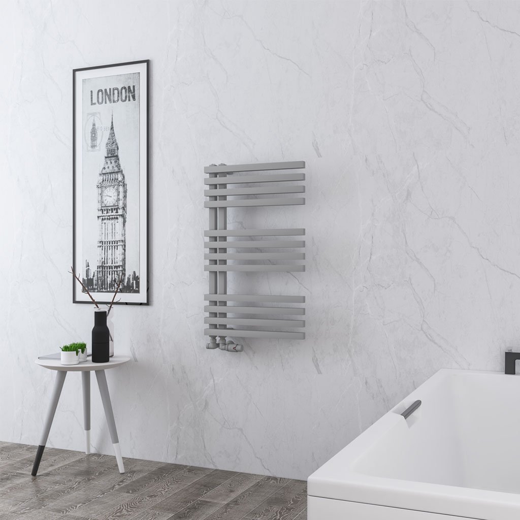 Reinbach 800 x 500mm Towel Rail Matt Grey