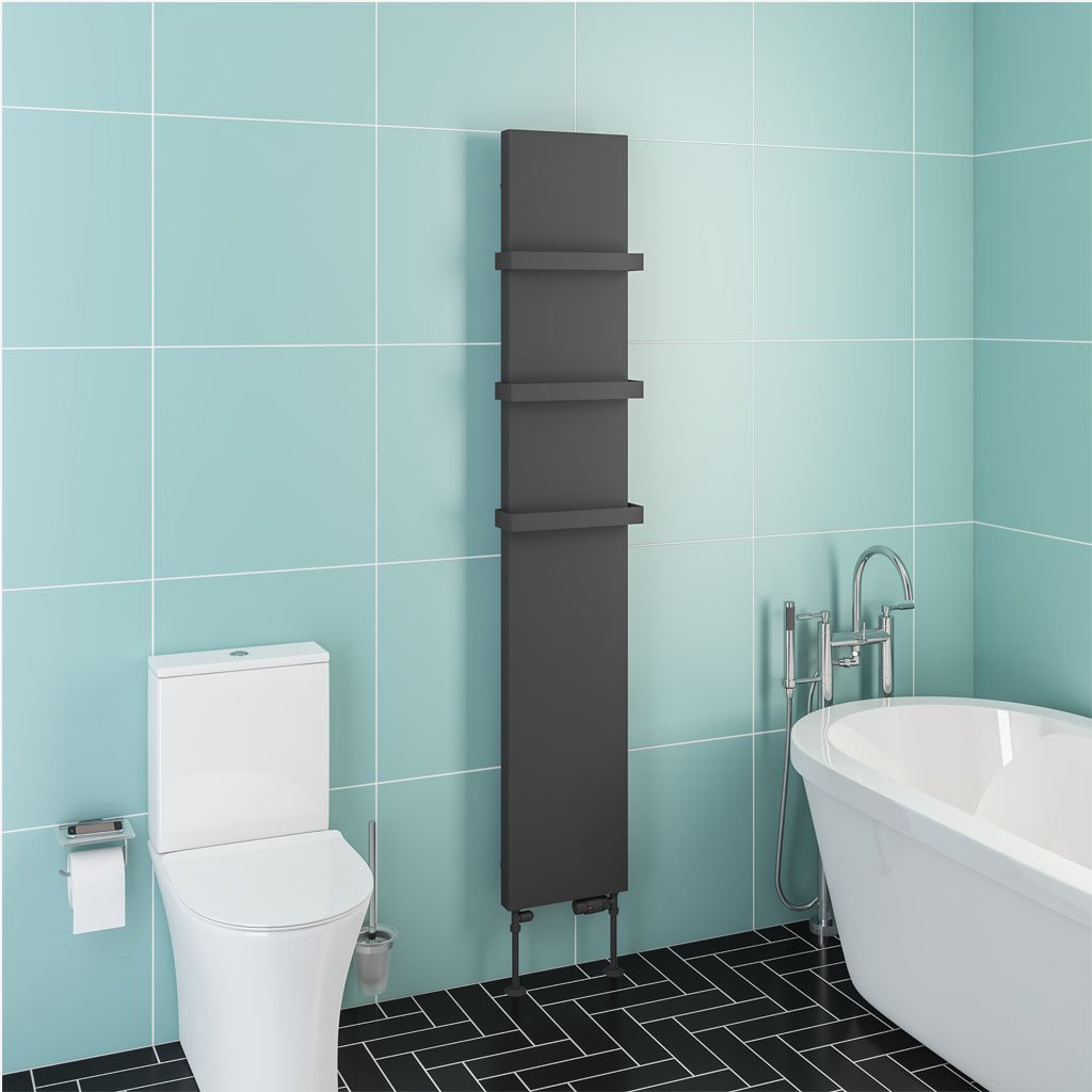 Wingrave 1800 x 310 Flat Panel Radiator Matt Anthracite