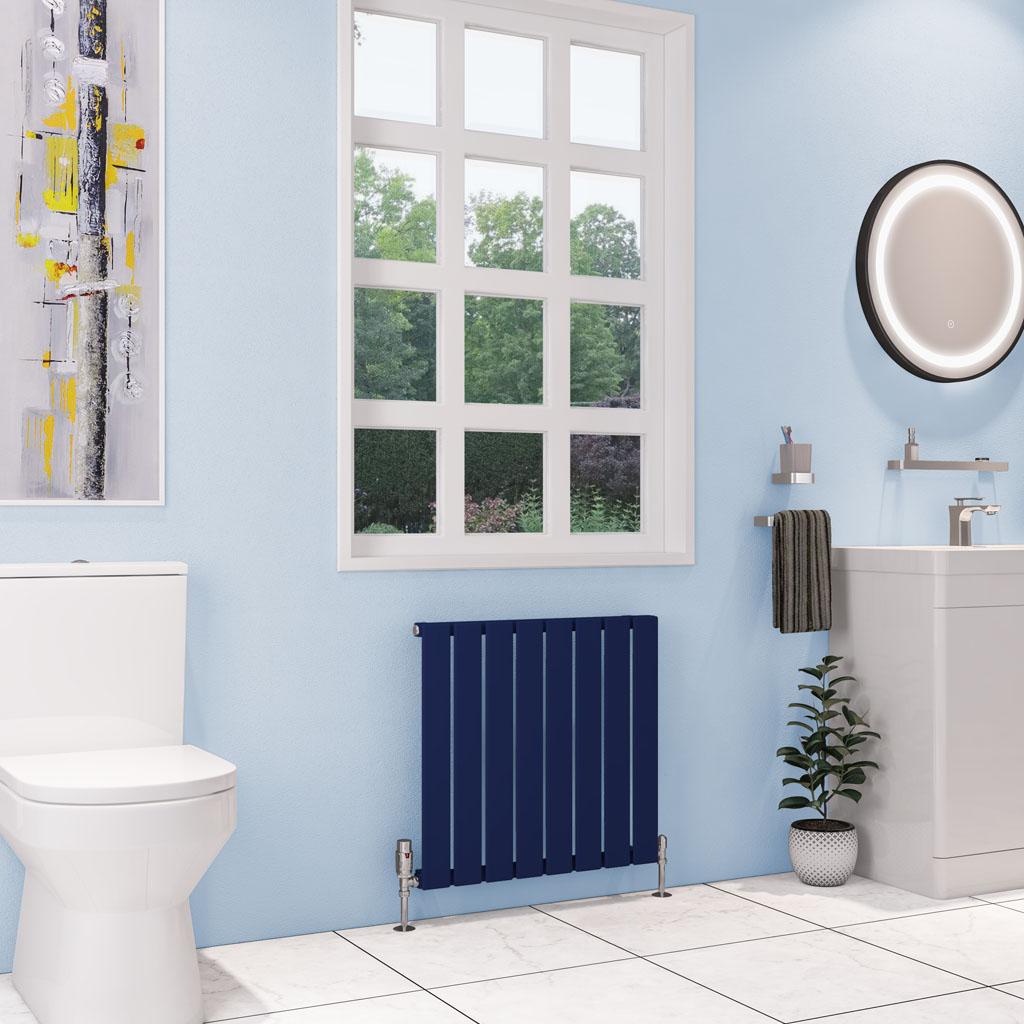 Deddington 600 x 630 Radiator Matt Cobalt Blue