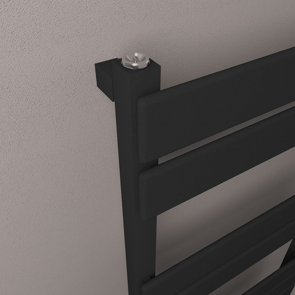 Deddington 800 x 500 Towel Rail Matt Black