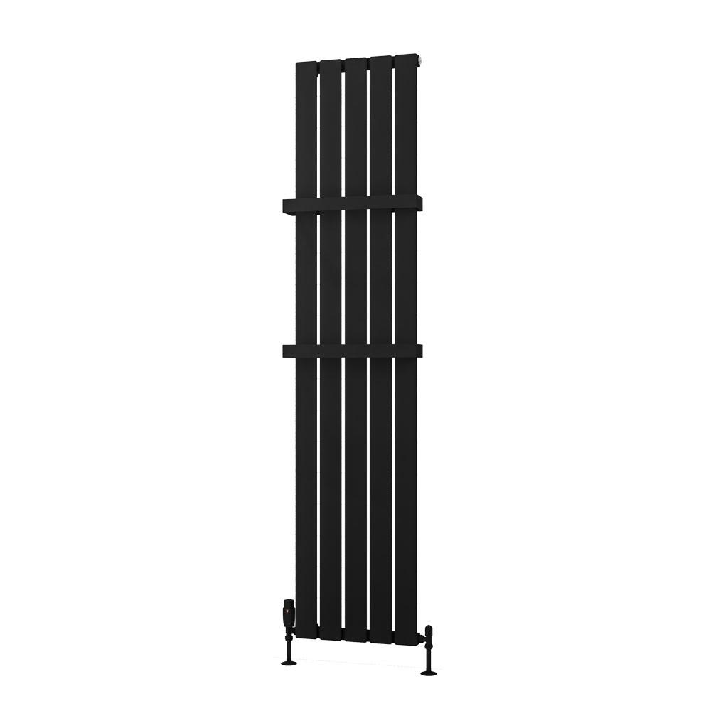 Deddington Vertical 390mm Towel Hanger Matt Black