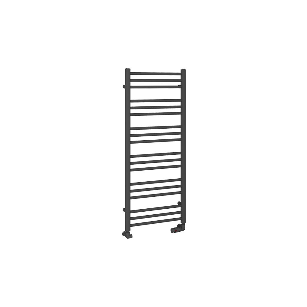 Corinium Round 1200 x 500 Towel Rail Matt Anthracite