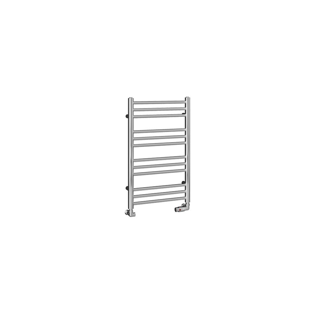 Corinium Round 800 x 500 Towel Rail Chrome