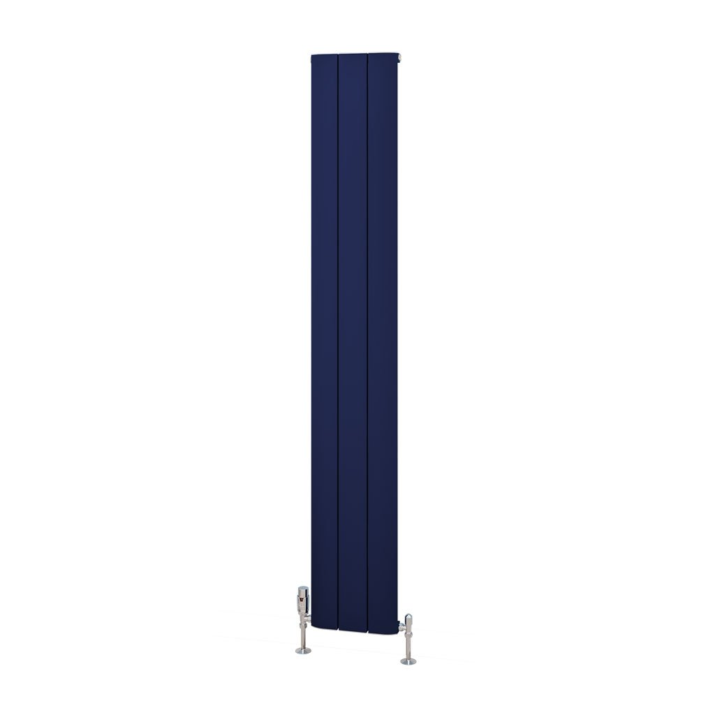 Withington 1800 x 280 Aluminium Radiator Matt Cobalt Blue