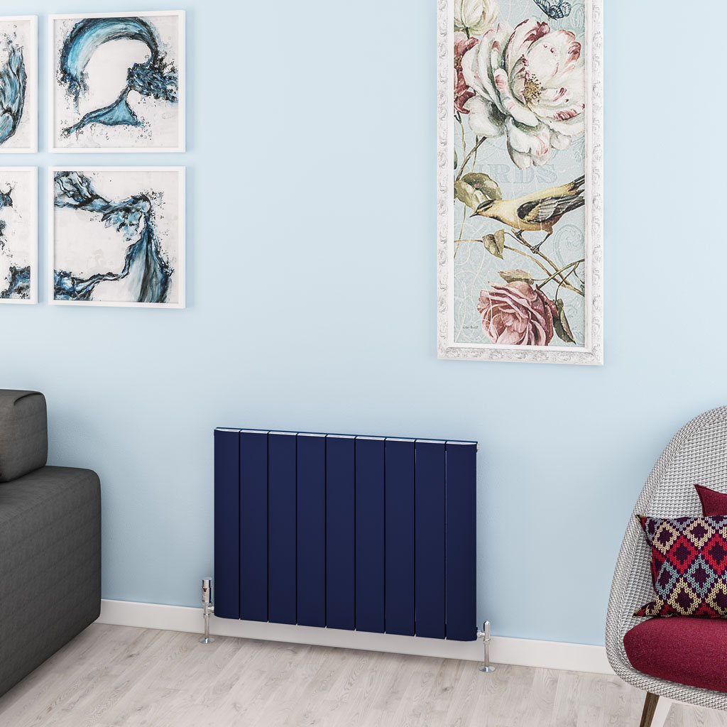 Withington 600 x 850 Aluminium Radiator Matt Cobalt Blue