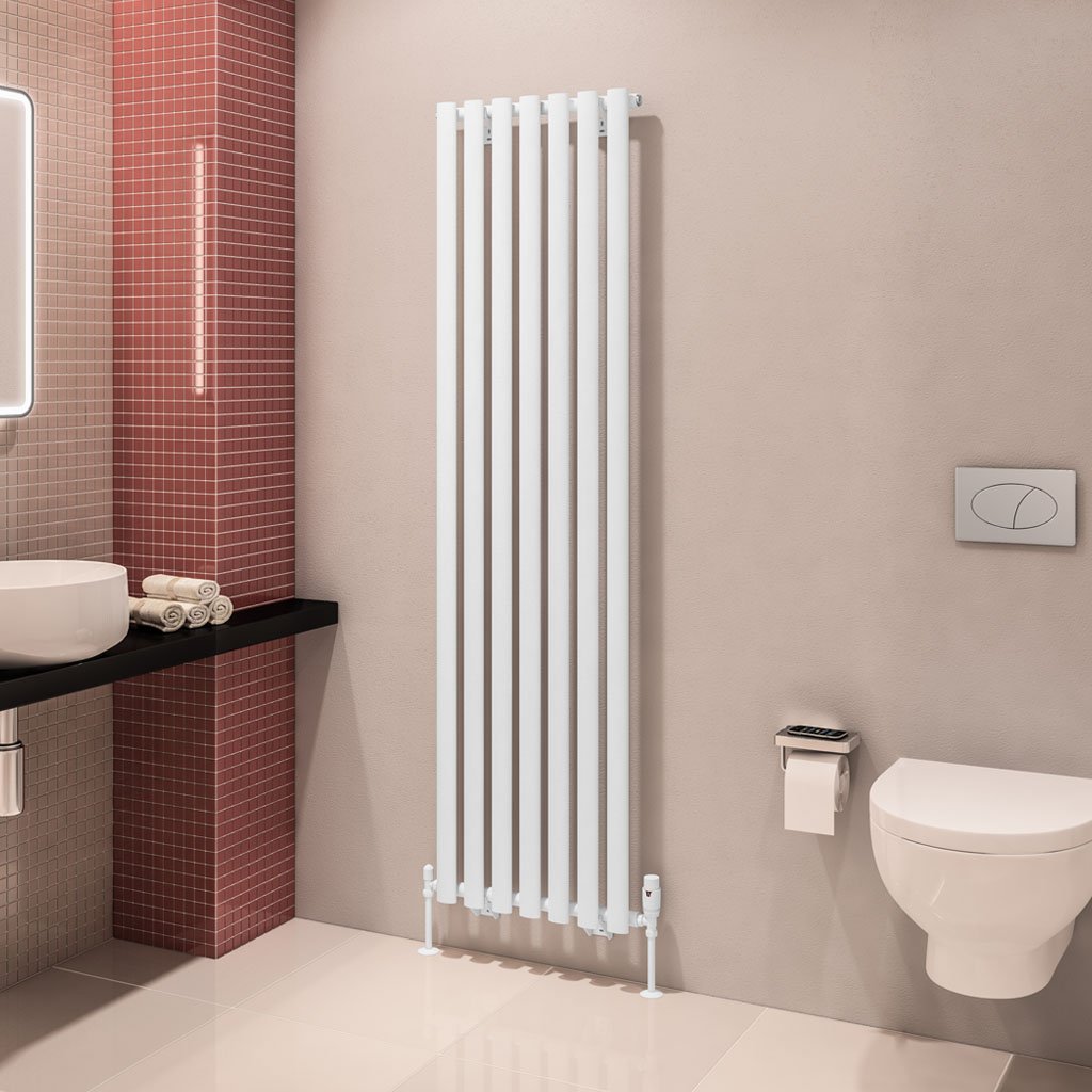 Tunstall 1800 x 490 Radiator Matt White