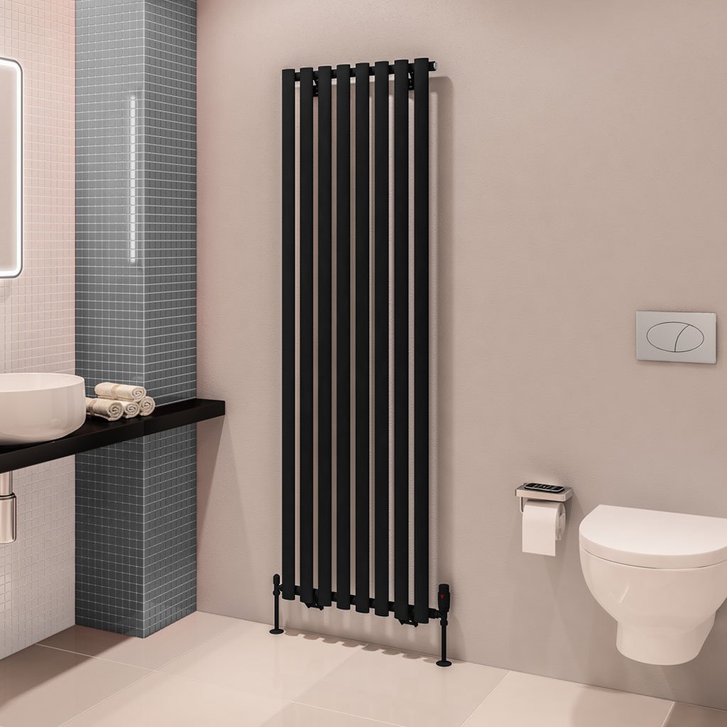 Tunstall 1800 x 560 Radiator Matt Black