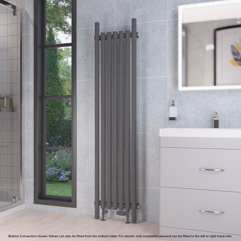 Lambourne 1800 x 420 Radiator Matt Anthracite