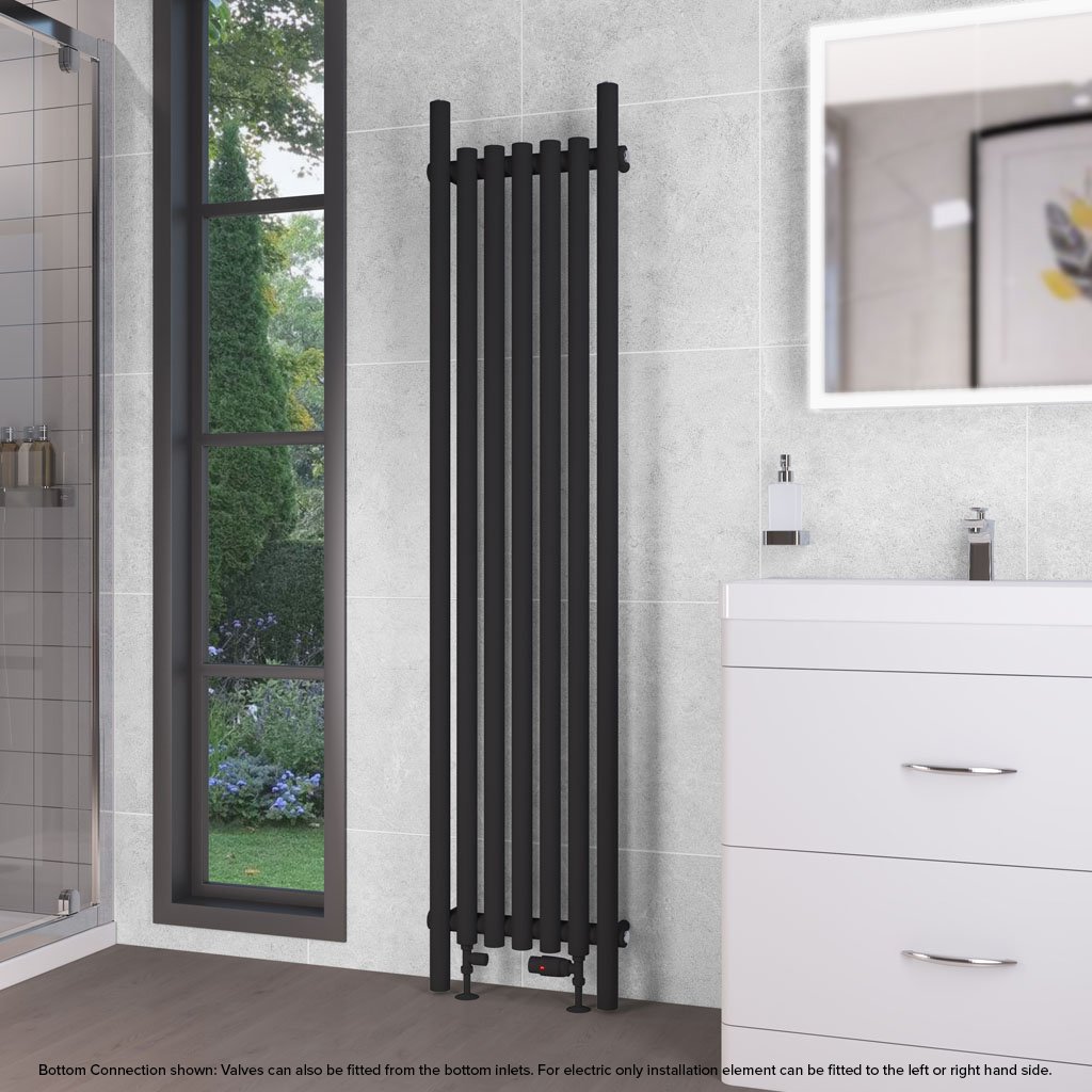 Lambourne 1800 x 420 Radiator Matt Black