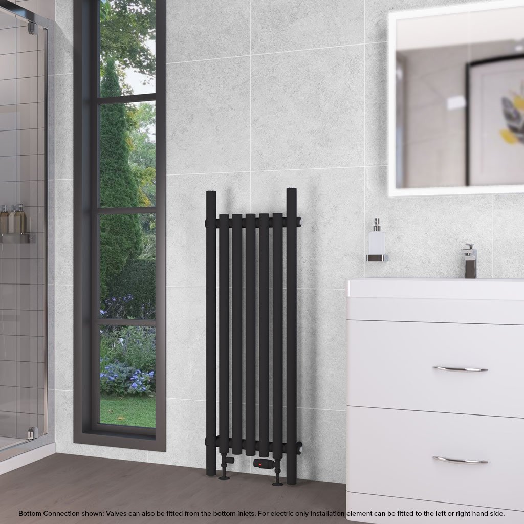 Lambourne 1200 x 420 Radiator Matt Black