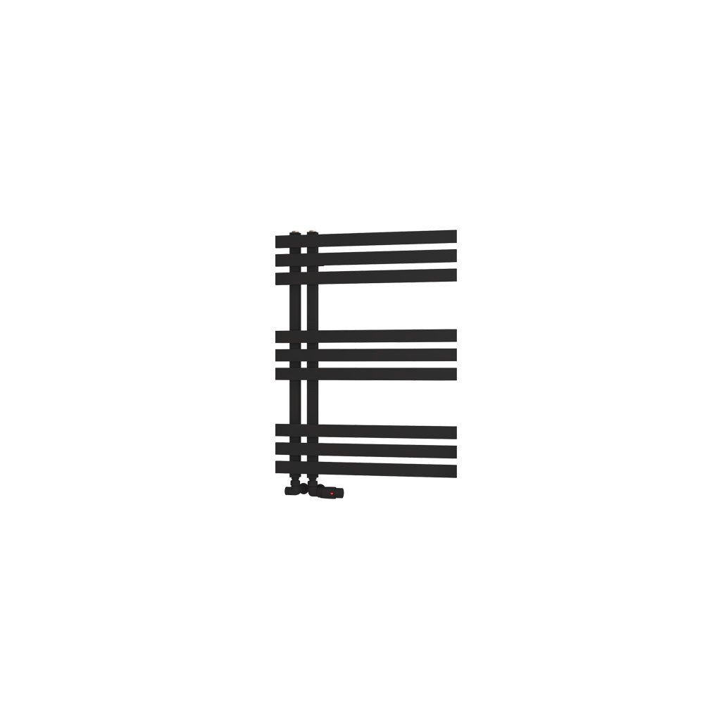 Hurley 800 x 600 Towel Rail Matt Black