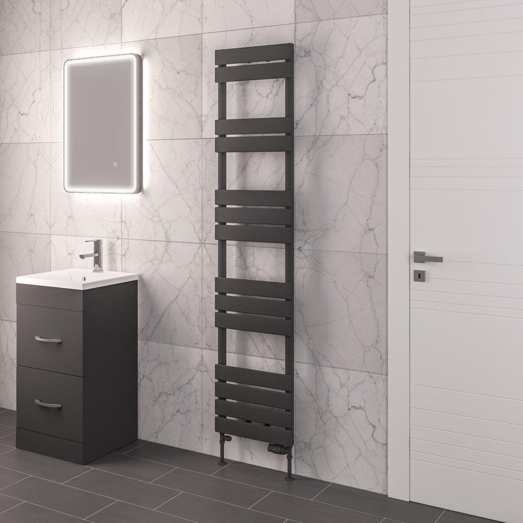 Addington 1750 x 400 Towel Rail Type10 Matt Anthracite