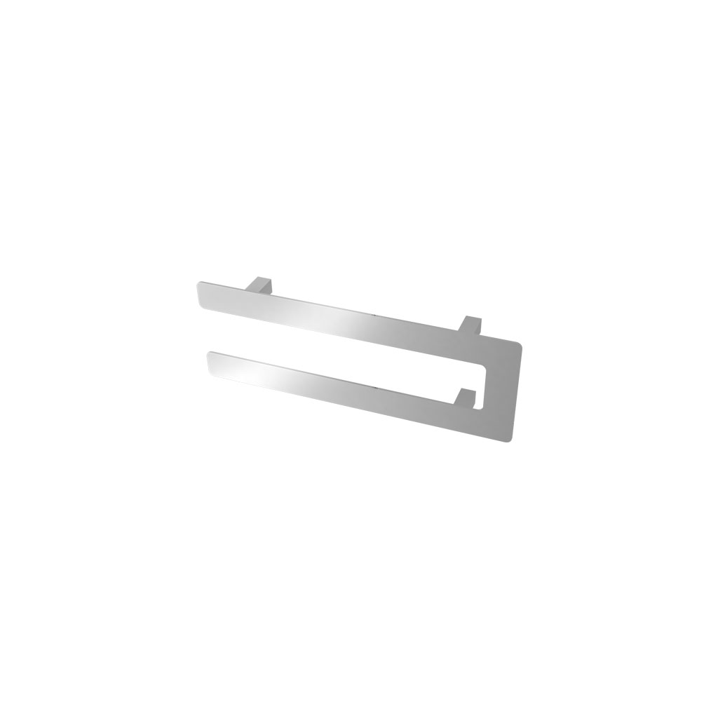 Universal Double Flat Style Towel Hanger 470mm Chrome