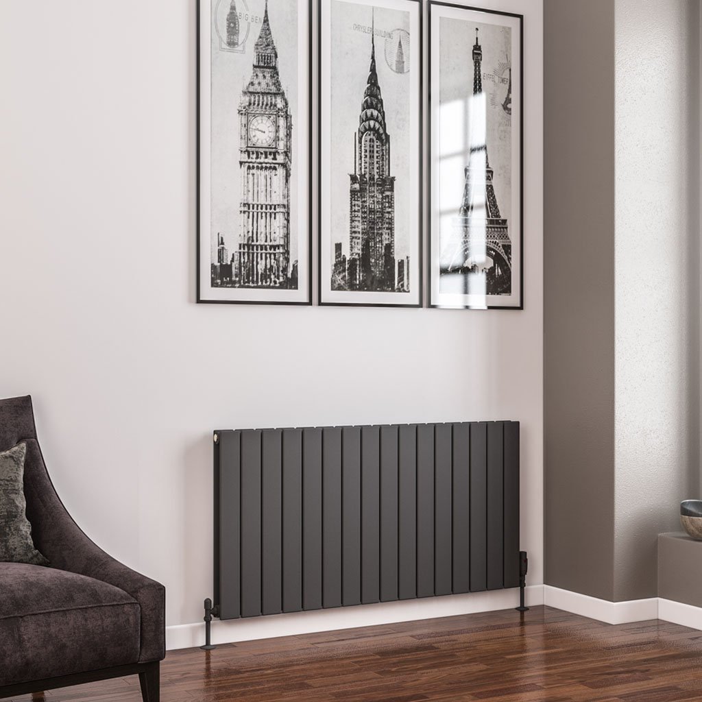 Addington 600 x 1180 Radiator Type20 Matt Anthracite