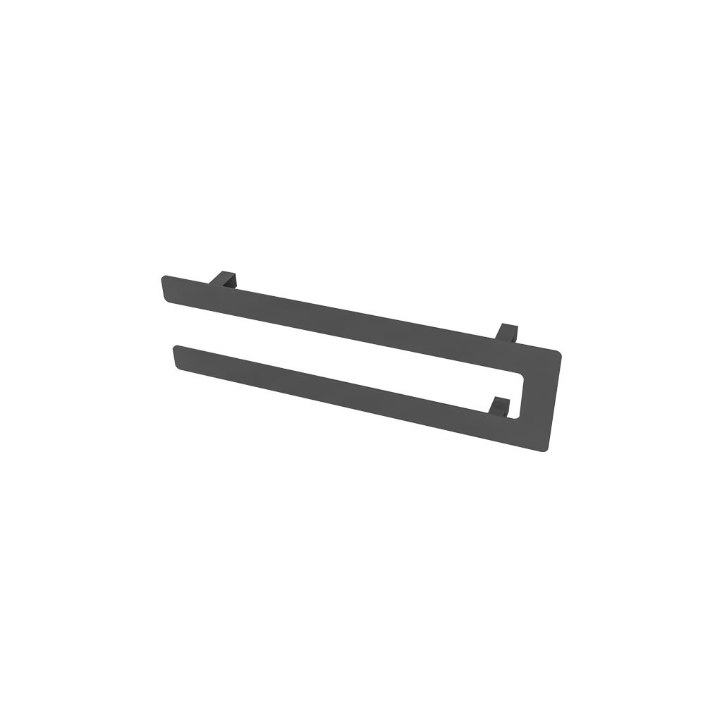 Universal Double Flat Style Towel Hanger 565mm Matt Anthracite