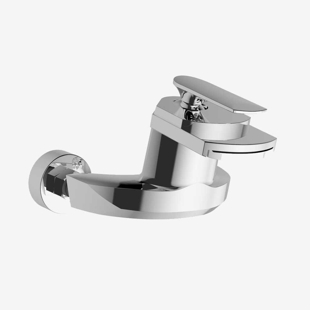 Falmouth Wall Moutned Bath Filler Tap Chrome