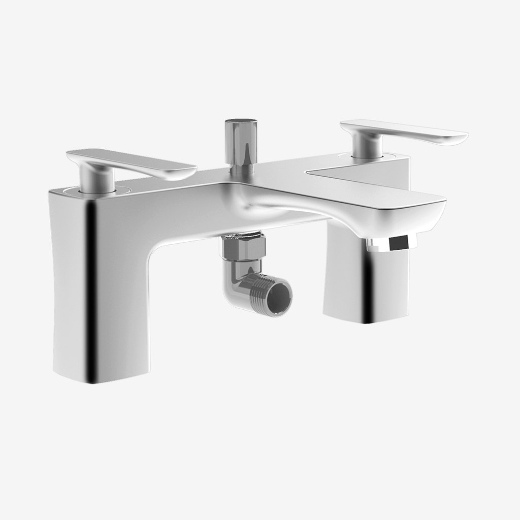 Helston Bath Shower Mixer Tap (BSM) with Handset Chrome