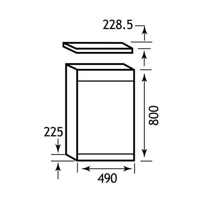 Oslo WC unit plinth