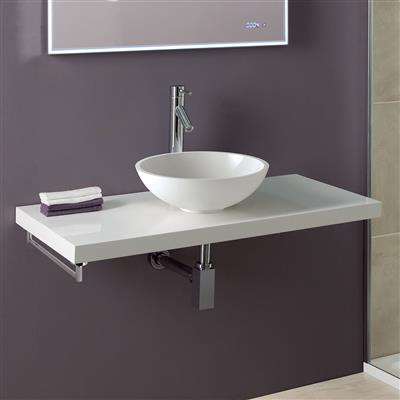 Seville 1000 vanity tableau (White Lacquer)