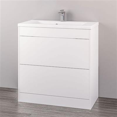 Oslo 100 push drawer unit High Gloss White