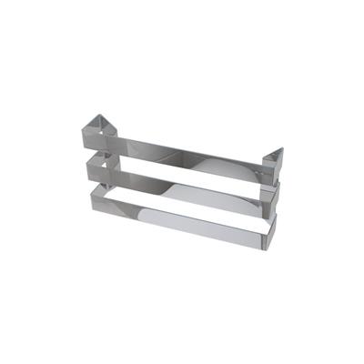 Flat Triple Towel Hanger 375mm Polished Stainless Steel