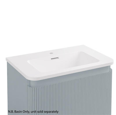 Belice 60x39.5cm Ceramic Basin - White