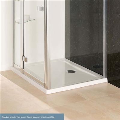 Volente Plan B ABS 1200mm x 760mm Rectangular Stone Resin Shower Tray - White