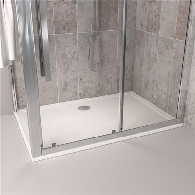  Corsair 1200 x 700mm 25mm Rectangular Shower Tray - White 