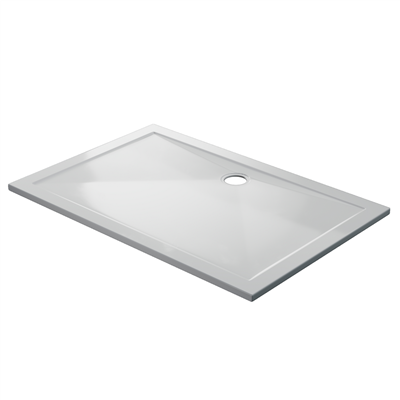  Corsair 1300 x 900mm 25mm Rectangular Shower Tray - White 