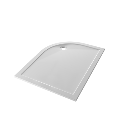  Corsair Anti-Slip 1200 x 800mm Offset Quad Left Hand (LH) 25mm Shower Tray - White 