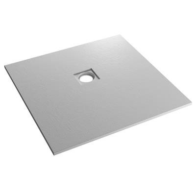  Crossland  900 x 900mm Square  Shower Tray with Slate Finish - Grey