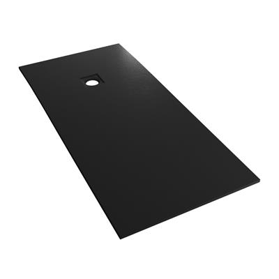  Crossland  1600 x 800mm Rectangular Shower tray with Slate Finish - Black