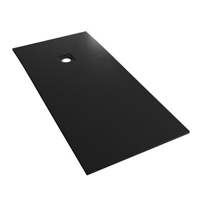  Crossland  1600 x 900mm Rectangular Shower tray with Slate Finish - Black